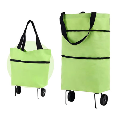 couleur Grøn — RulleTaske™ – Indkøbstaske med foldbare hjul · 1 købt = 1 gratis