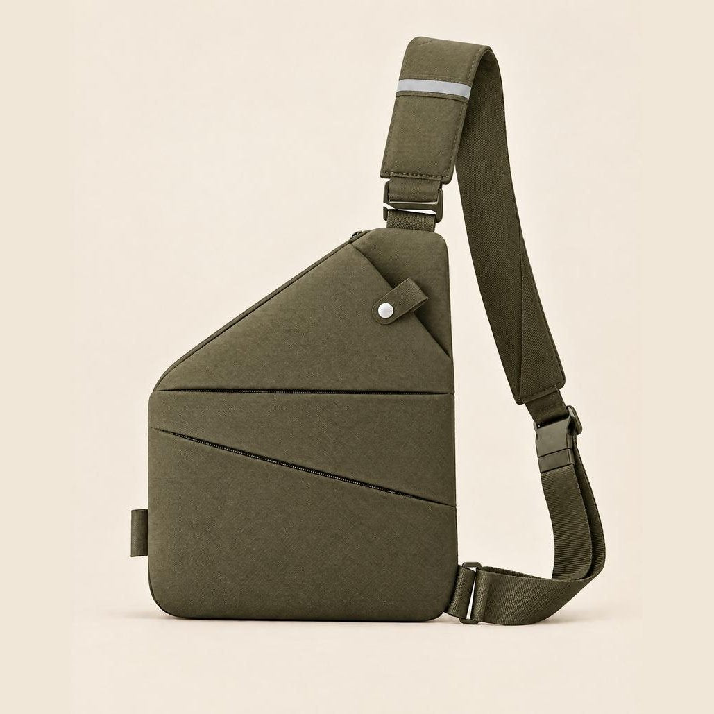 packshot — Tyverisikret crossbody-taske med skjulte lynlåse