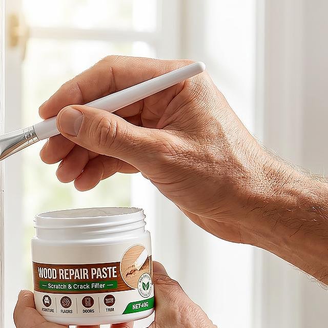 Træreparationspasta — ridser og revner, 40 g