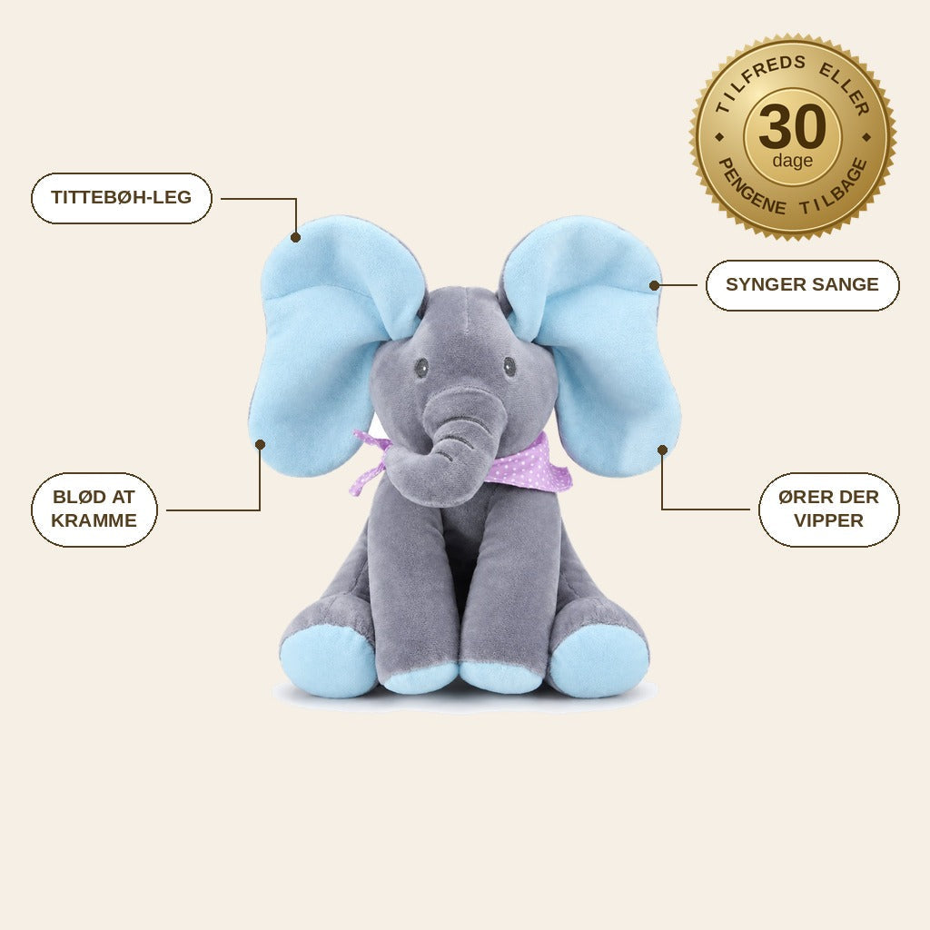 infographie — Tittebøh-elefanten – interaktiv elefantbamse