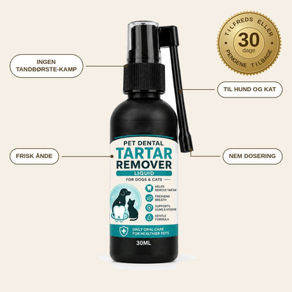 infographie — Tandstensspray til hunde og katte – frisk ånde uden tandbørste-kamp