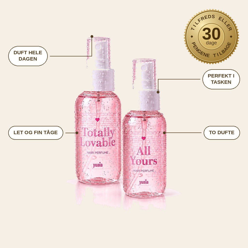 infographie — Hårparfume 50 ml – duftende hår fra morgen til aften