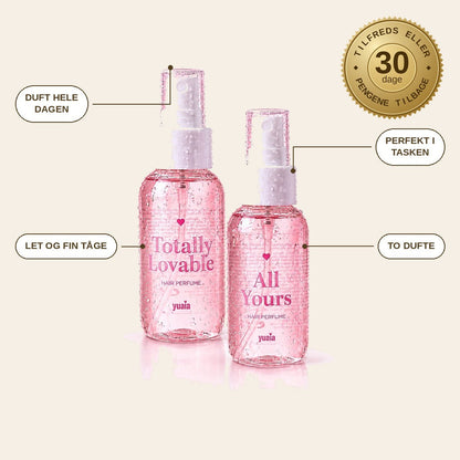 infographie — Hårparfume 50 ml – duftende hår fra morgen til aften