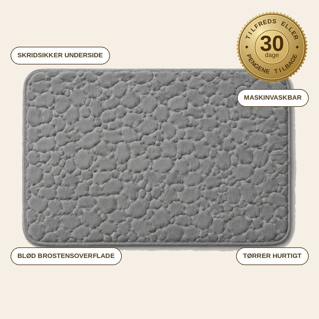 infographie — AquaSten™ Bademåtte – Superabsorberende & Skridsikker