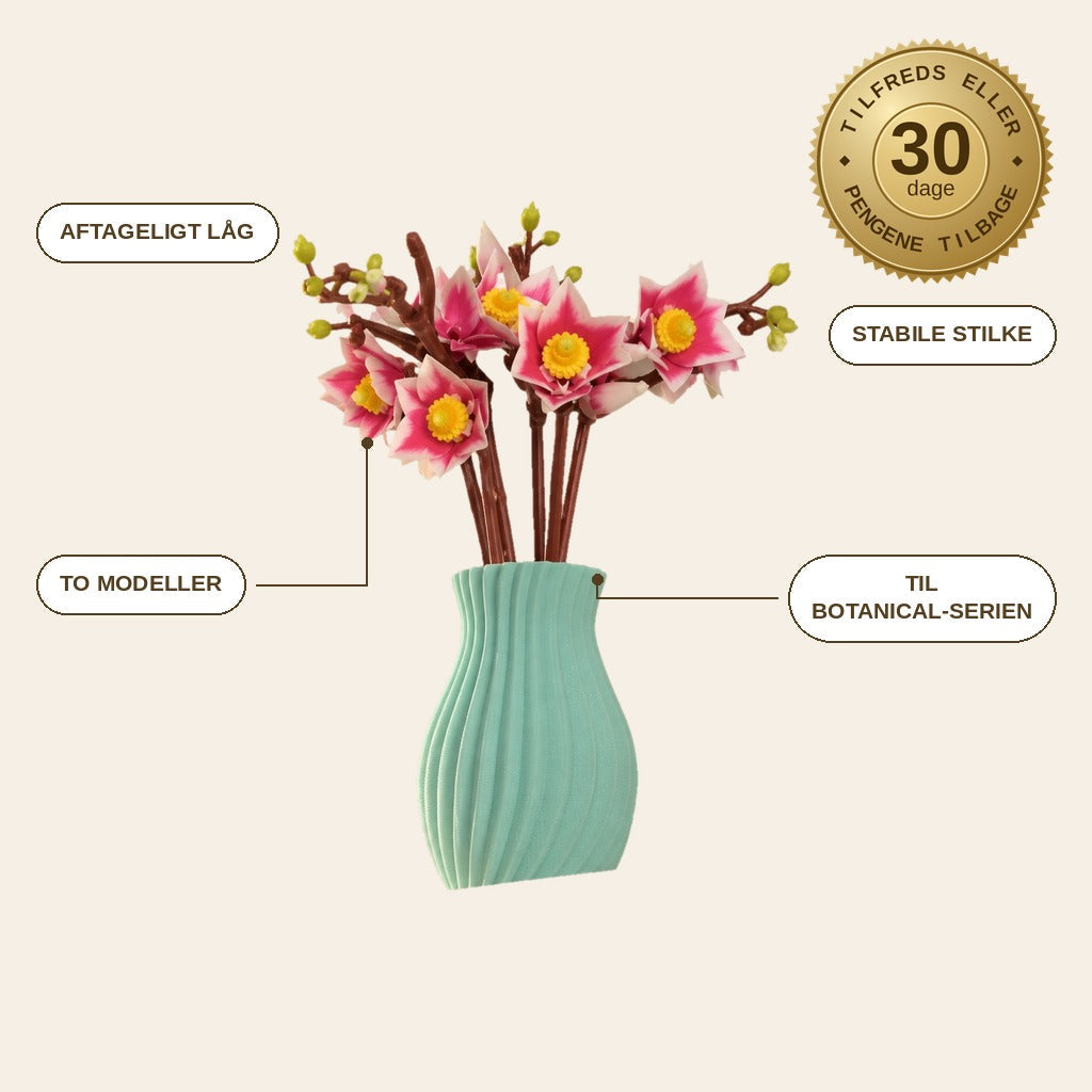 infographie — BrikkeVase™ – Vase til LEGO® Botanical-blomster med 17 stilkhuller