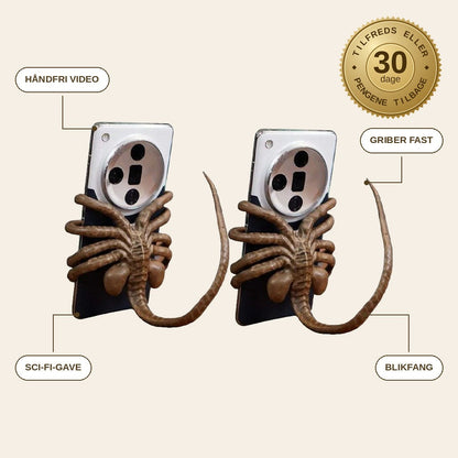 infographie — Facehugger mobilholder – telefonholder med 8 bøjelige ben