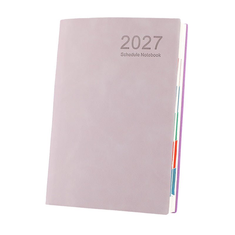 couleur Lilla — Planlægningsbog 2027 A5 – Minimalistisk kalender til hele året