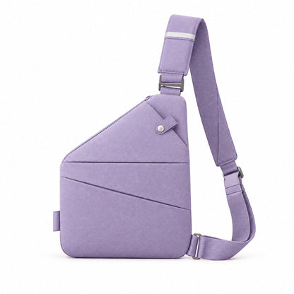 couleur Lilla — Tyverisikret crossbody-taske med skjulte lynlåse