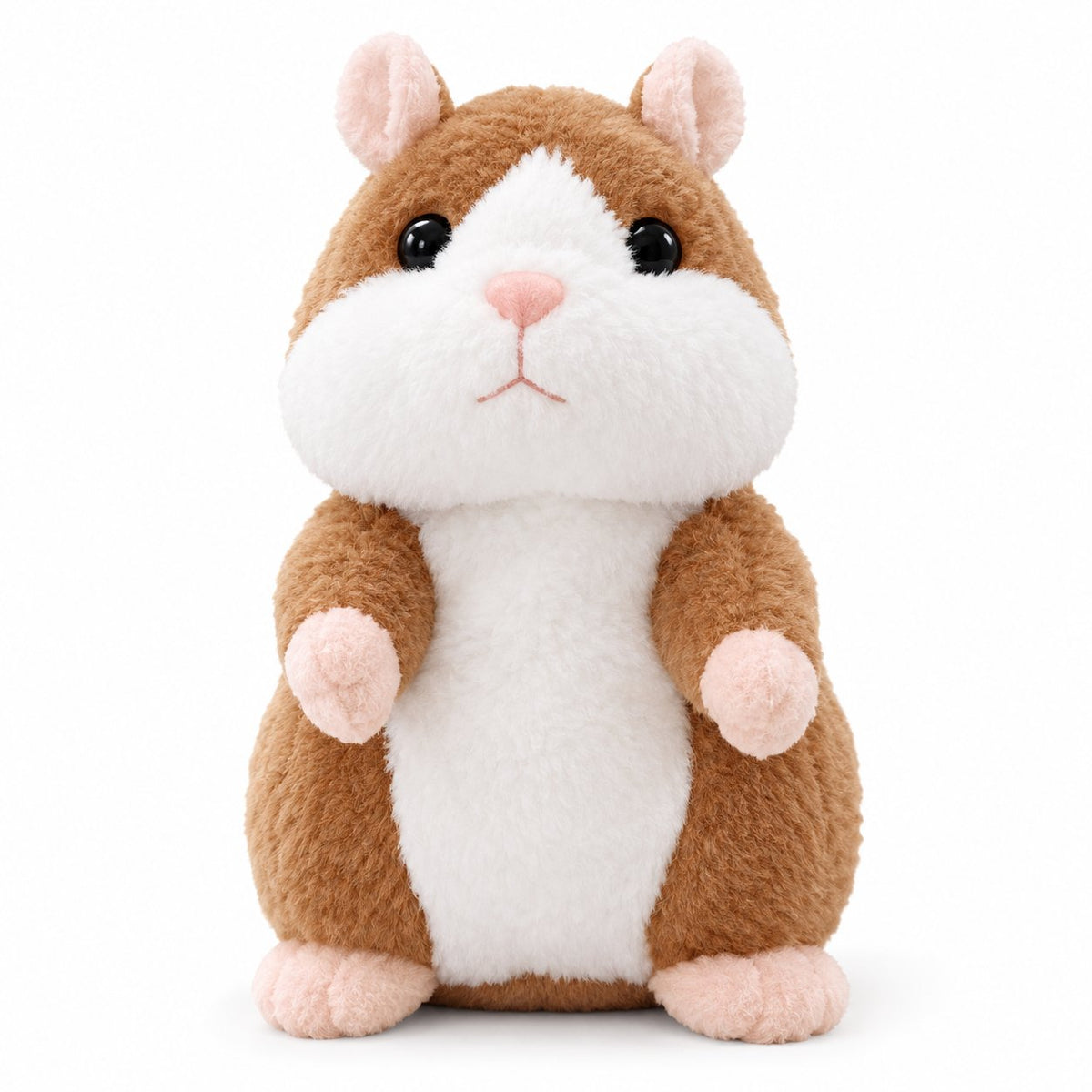 couleur Lysebrun — Talende hamster-plysdyr – gentager alt, du siger, og nikker med hovedet