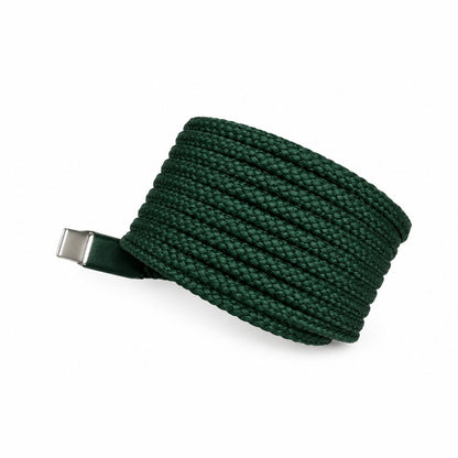couleur Mørkegrøn — FiltFri™ Magnetisk USB-C-kabel 100 W – ruller sig selv op