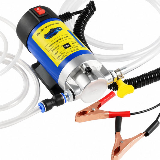 packshot — OlieFlow™ – Bærbar olieudsugningspumpe 12V med gratis slangesæt