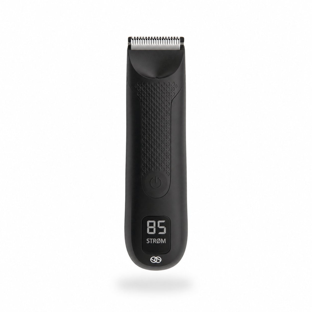 packshot — Intimtrimmer til mænd – justerbar kam 2–6 mm, ladestation og digitalt display