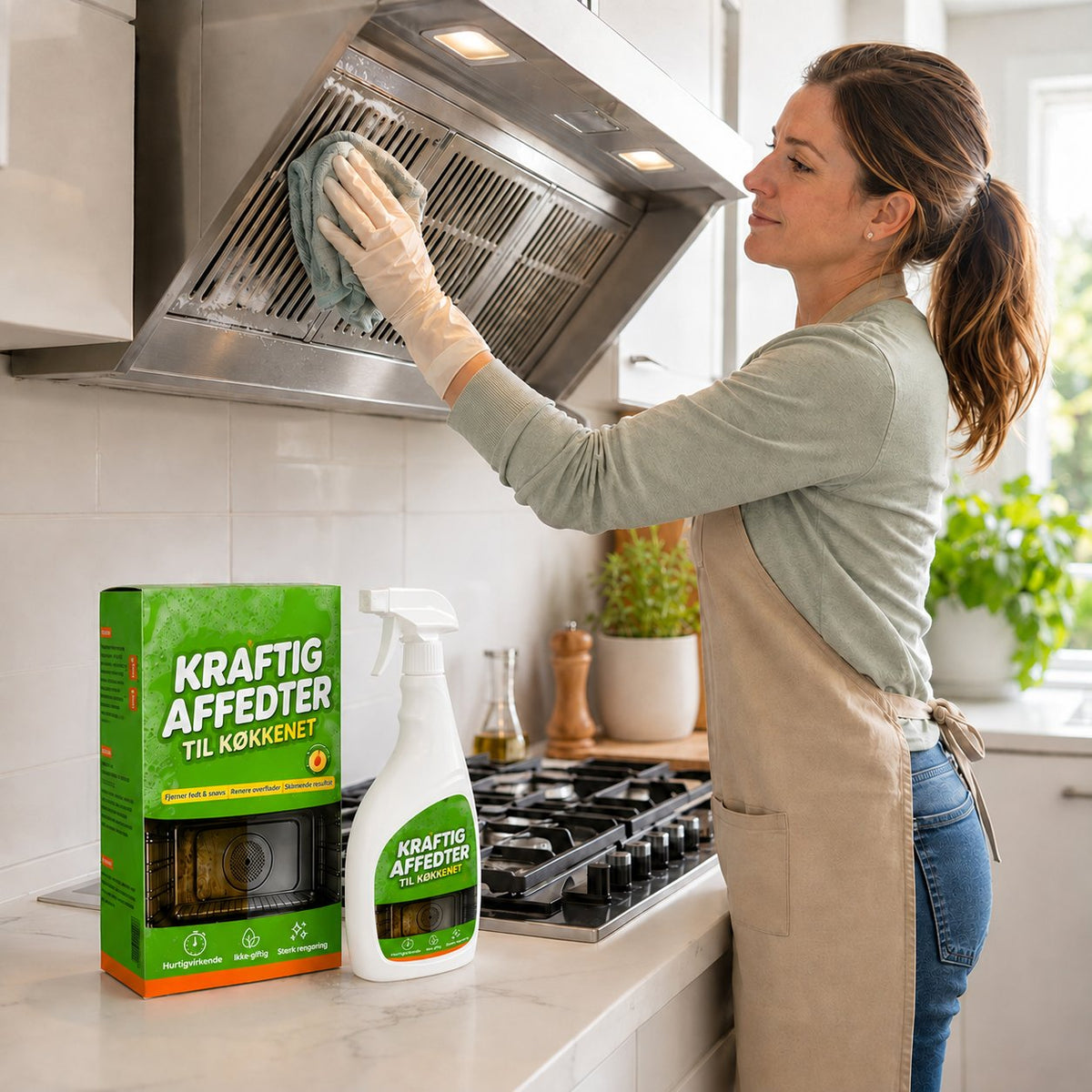 packshot — Kraftig affedtningsspray til køkkenet – 500 ml med ferskenduft