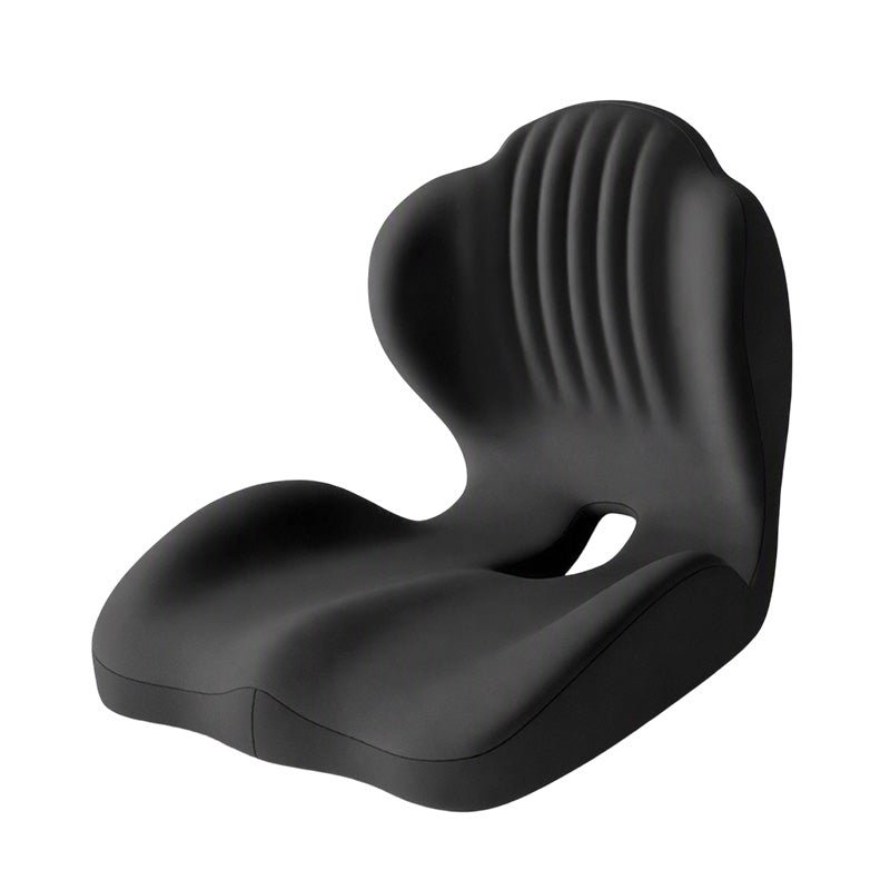couleur Sort — Ergonomisk sædehynde med ryglæn i memory foam