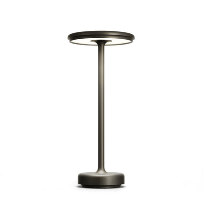 couleur Sort — Lumora™ Trådløs Bordlampe i Metal – Touch & Genopladelig