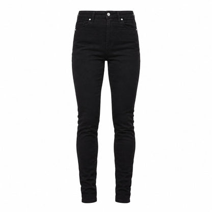 couleur Sort — Højtaljede sorte jeans – smal pasform med stretch