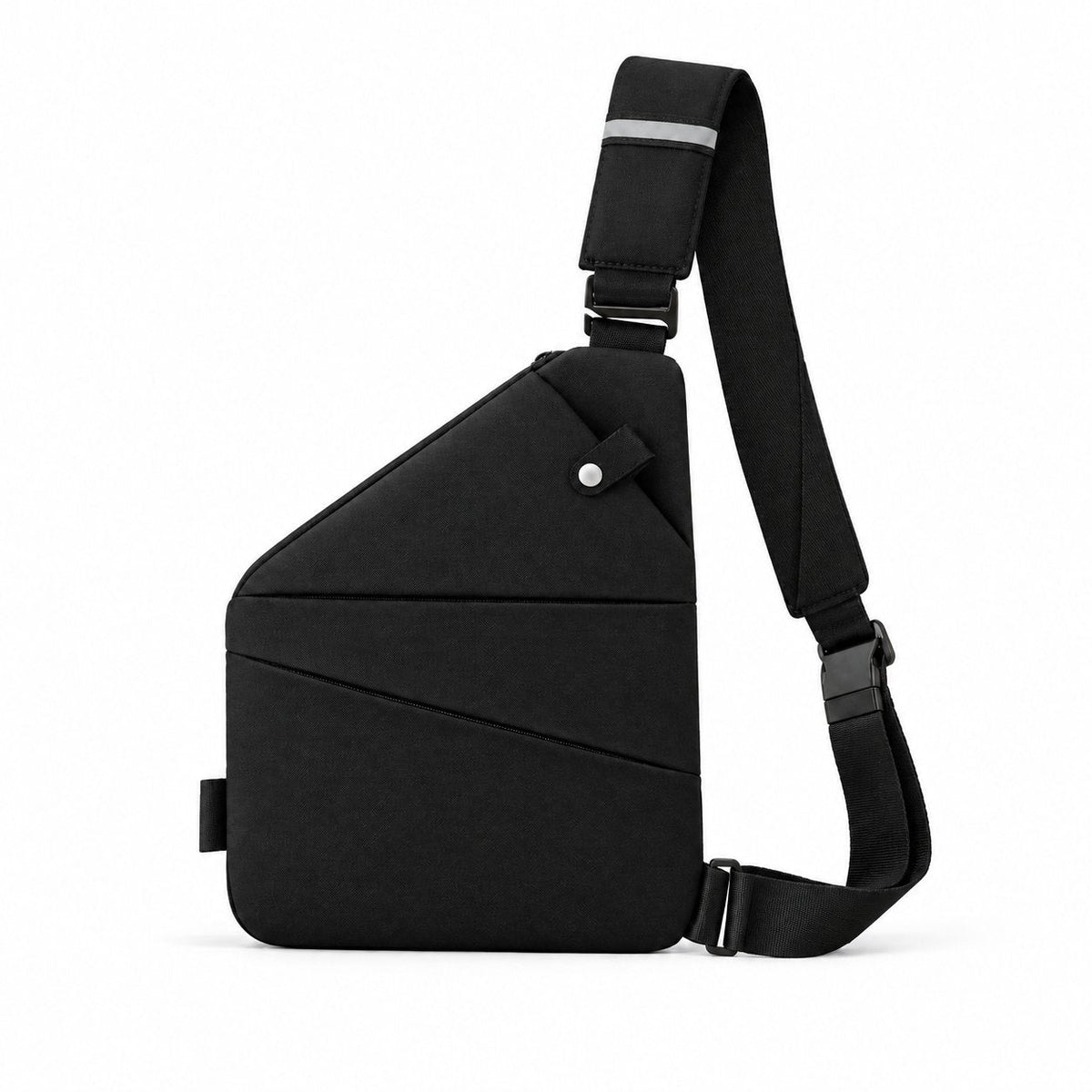 couleur Sort — Tyverisikret crossbody-taske med skjulte lynlåse