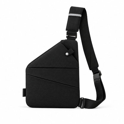 couleur Sort — Tyverisikret crossbody-taske med skjulte lynlåse