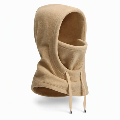 couleur Opgraderet khaki — Vinterbalaclava med hætte – hætte, ansigtsmaske og halsvarmer i ét