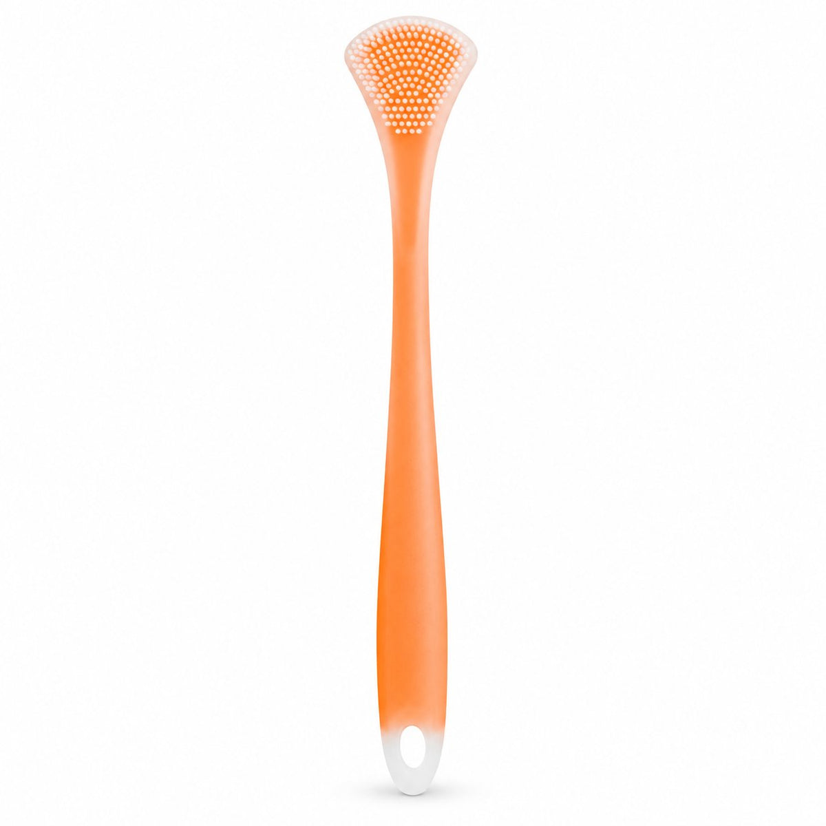 couleur Orange — Dobbeltsidet tungeskraber i silikone