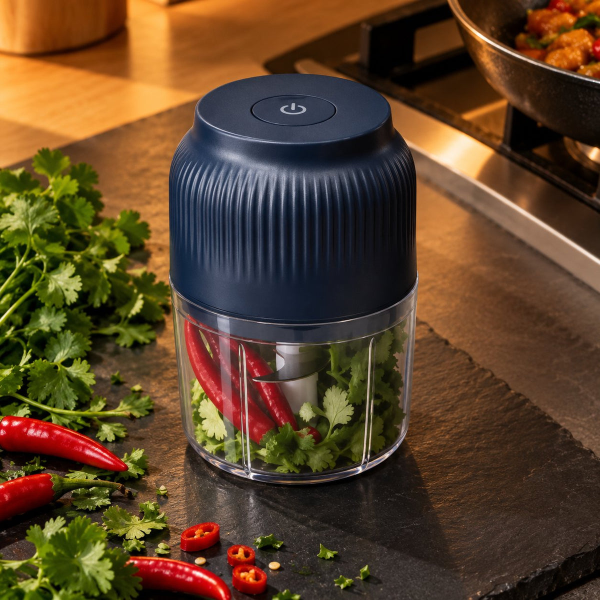 situation — Trådløs elektrisk minihakker 260 ml – genopladelig via USB-C