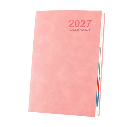 couleur Pink — Planlægningsbog 2027 A5 – Minimalistisk kalender til hele året