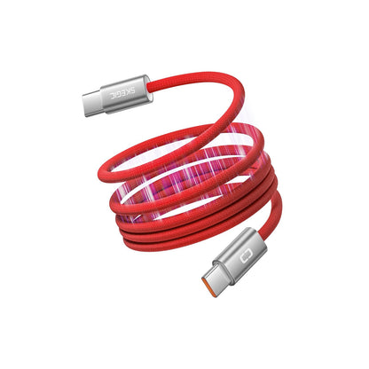 couleur Rød — FiltFri™ Magnetisk USB-C-kabel 100 W – ruller sig selv op