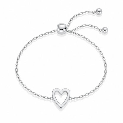 couleur Sølv — Hjertebånd™ – Mor & Datter Armbånd (2 stk.)