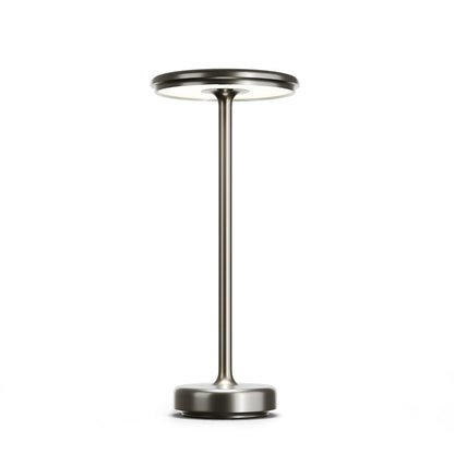 couleur Sølv — Lumora™ Trådløs Bordlampe i Metal – Touch & Genopladelig