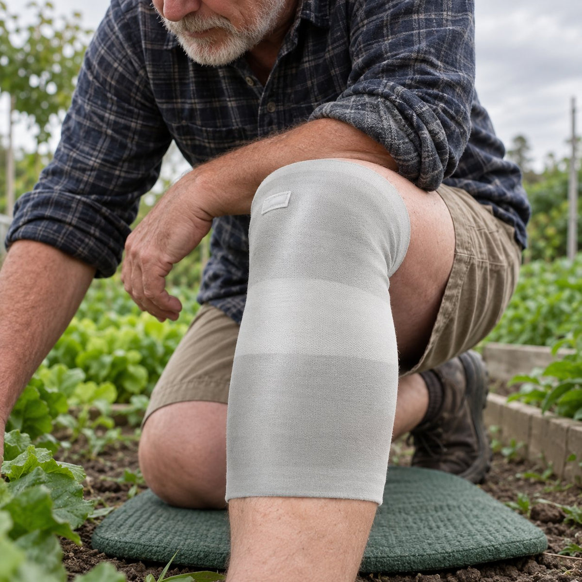 situation — Bambus Knæbandage – blød kompression til ømme knæ