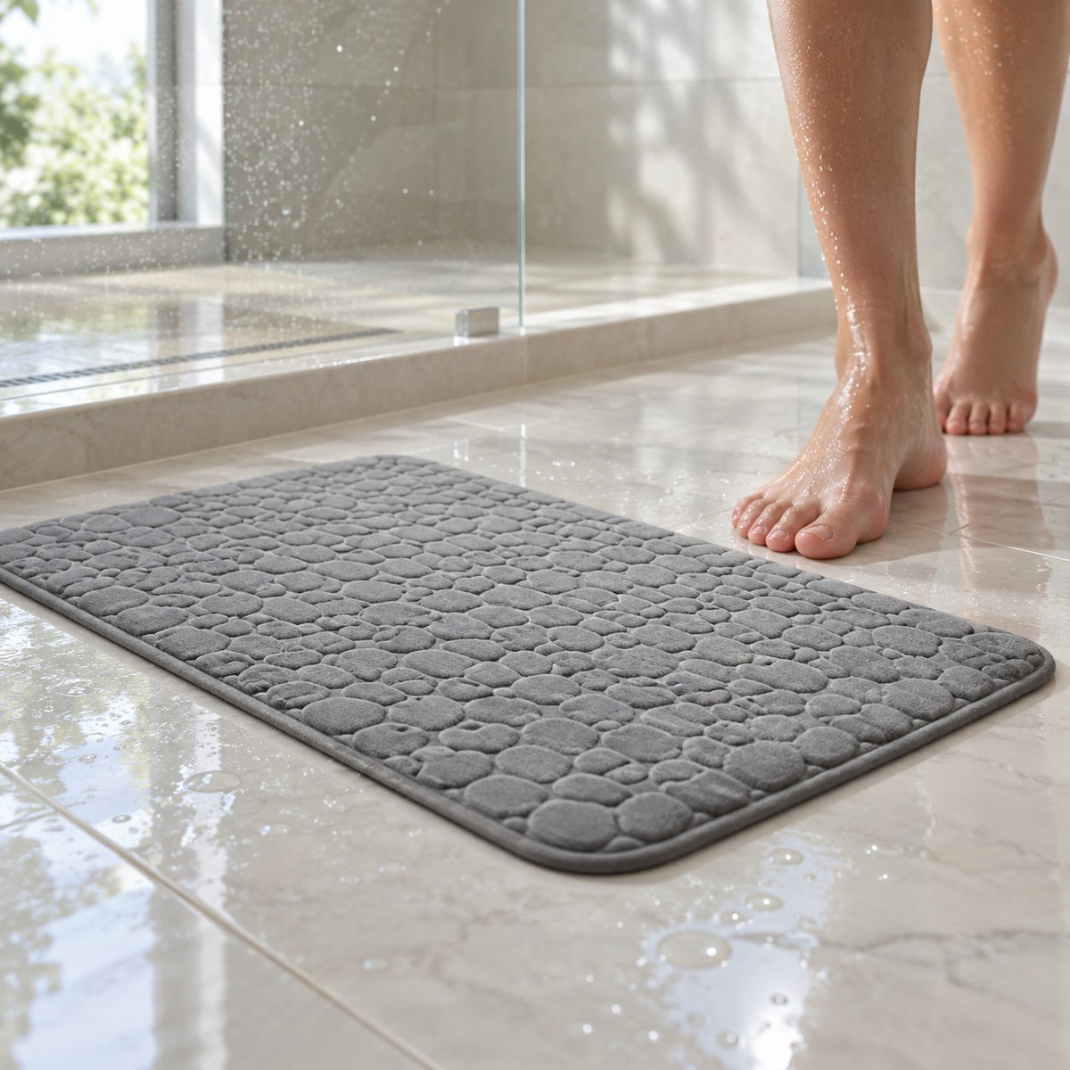 situation — AquaSten™ Bademåtte – Superabsorberende & Skridsikker