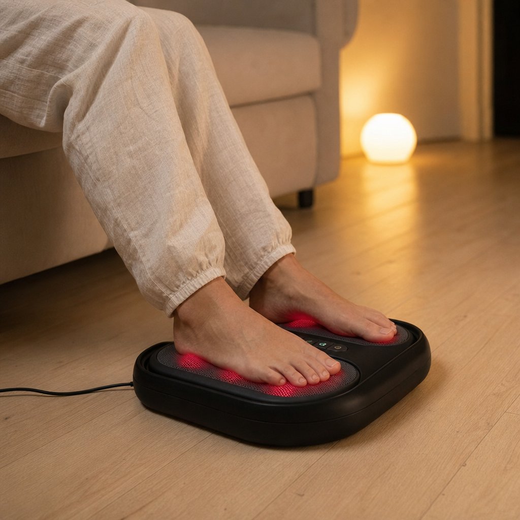 situation — Fodmassageapparat med infrarød varme – shiatsu og rødt lys