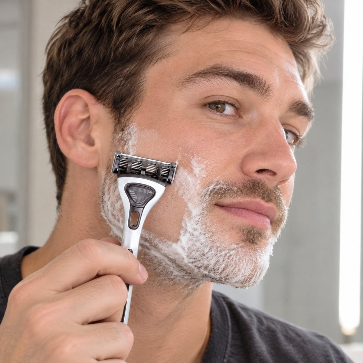 situation — Barberskraber med Knivskarpe Barberblade – Intet Abonnement, Ingen Binding