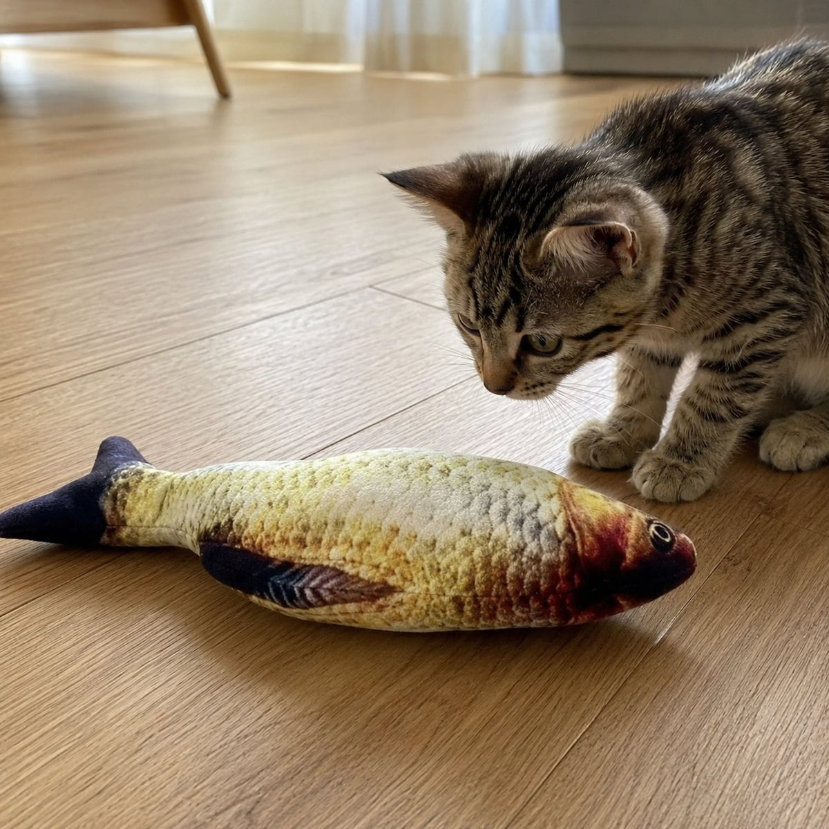 situation — Sprællende fisk til katte – genopladeligt kattelegetøj
