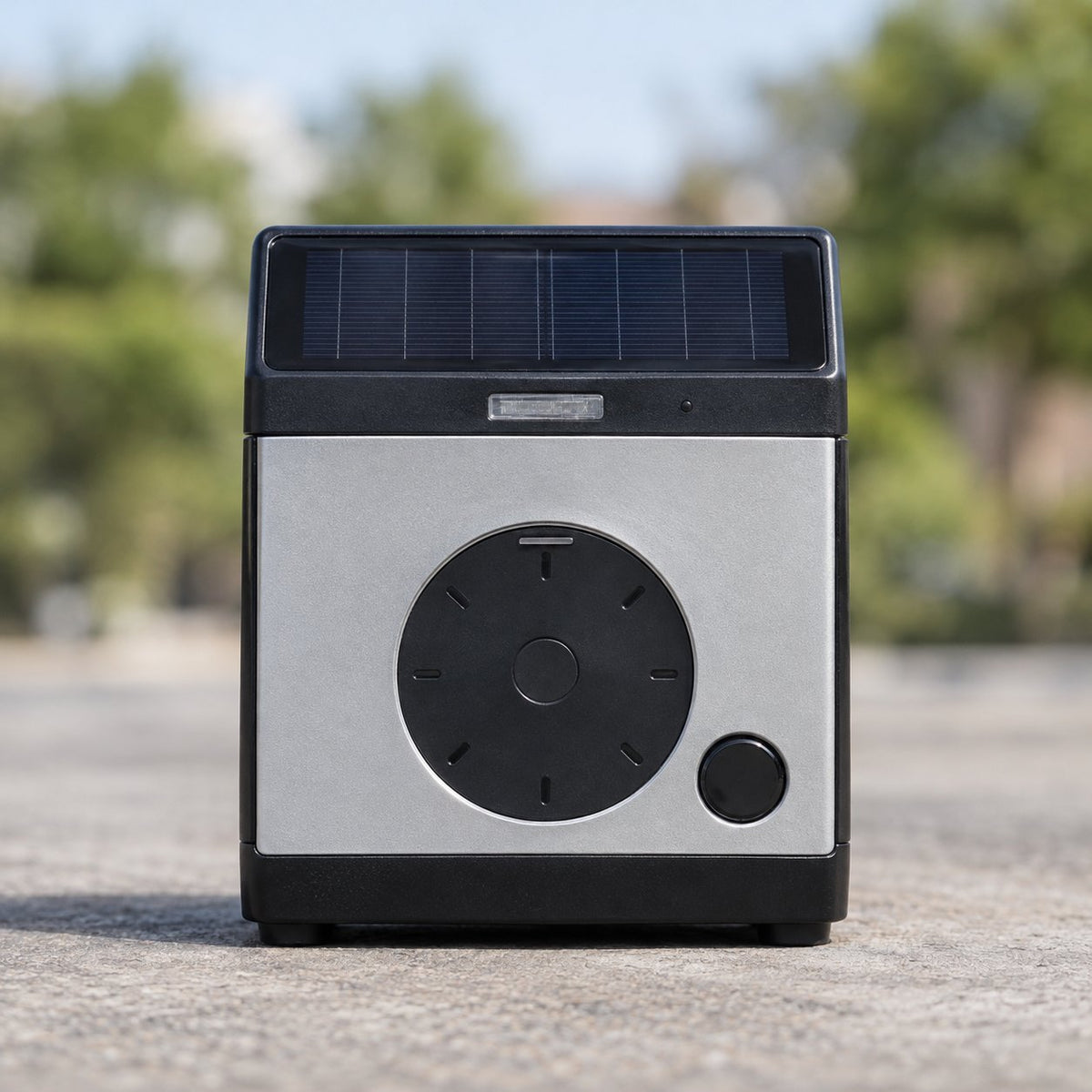 situation — Elektronisk P-skive med solceller – indstiller selv ankomsttiden