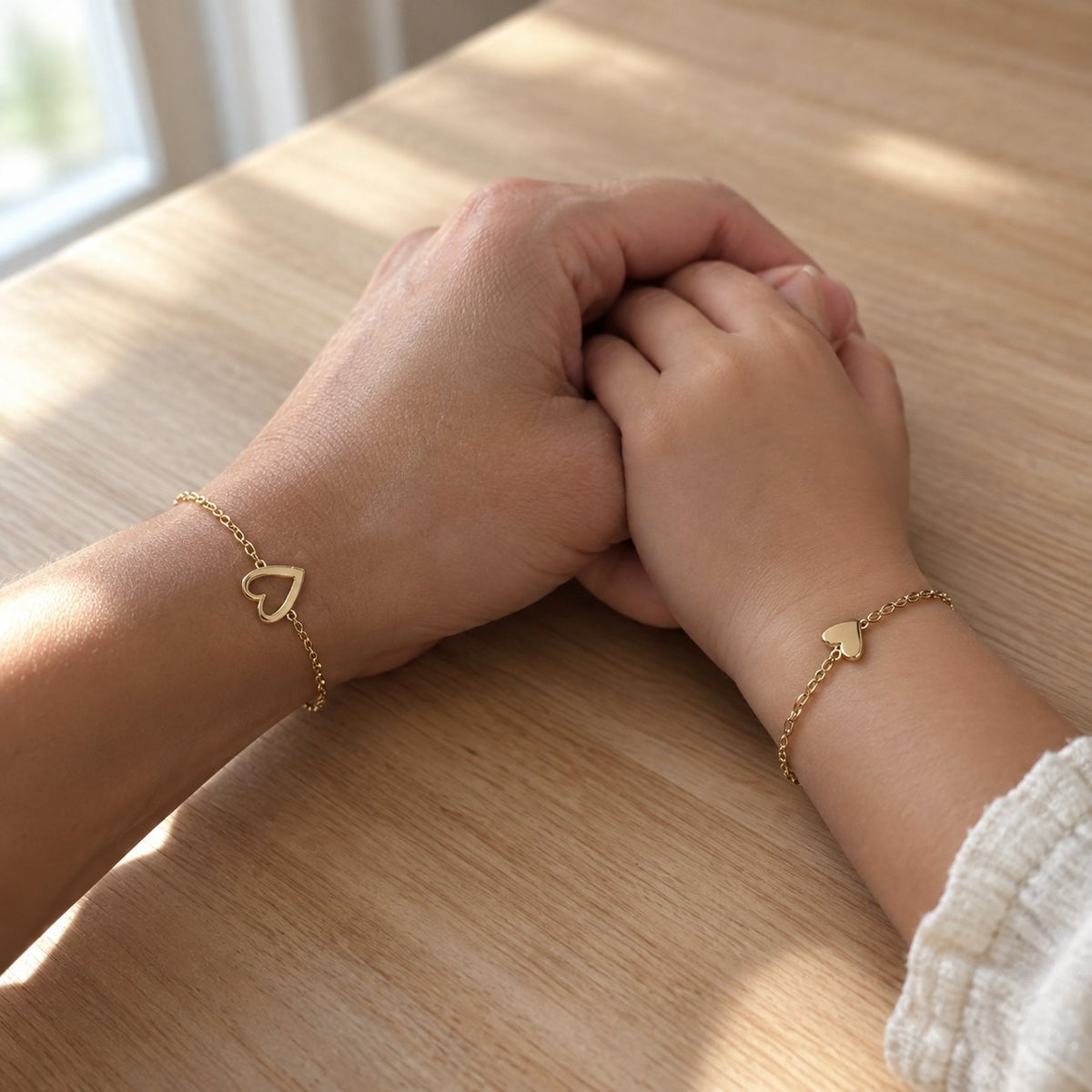 situation — Hjertebånd™ – Mor & Datter Armbånd (2 stk.)