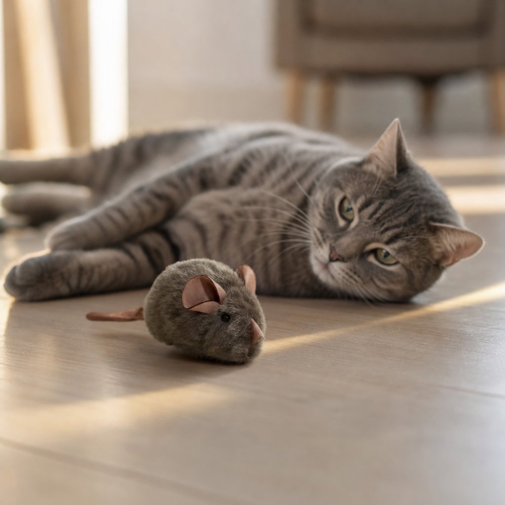 situation — Jagtmus™ – Blød plysmus til katte med kattemynte