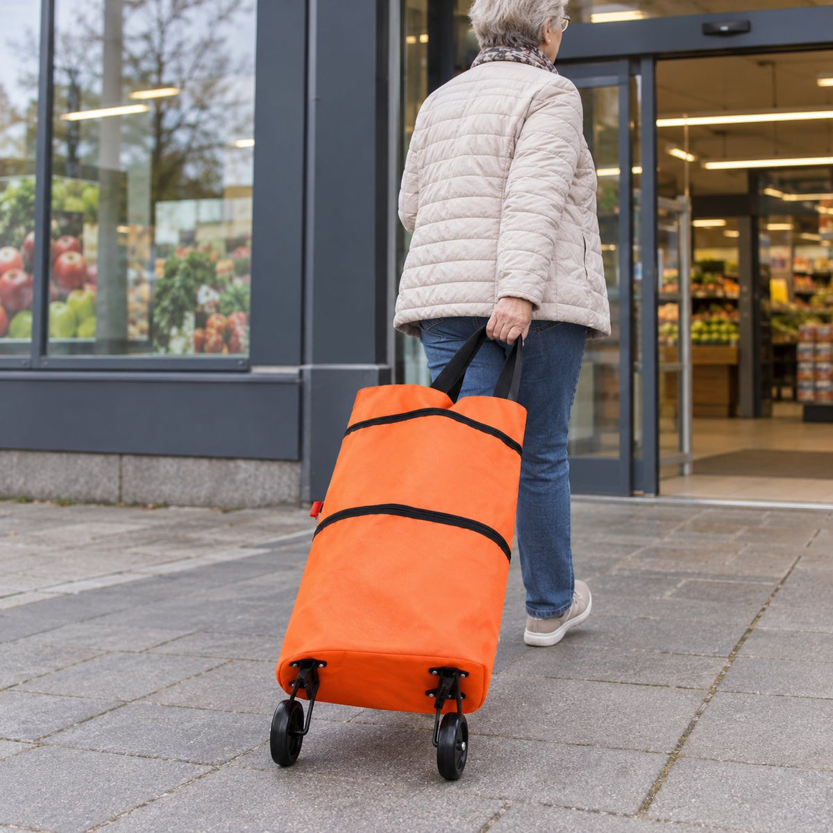 situation — RulleTaske™ – Indkøbstaske med foldbare hjul · 1 købt = 1 gratis