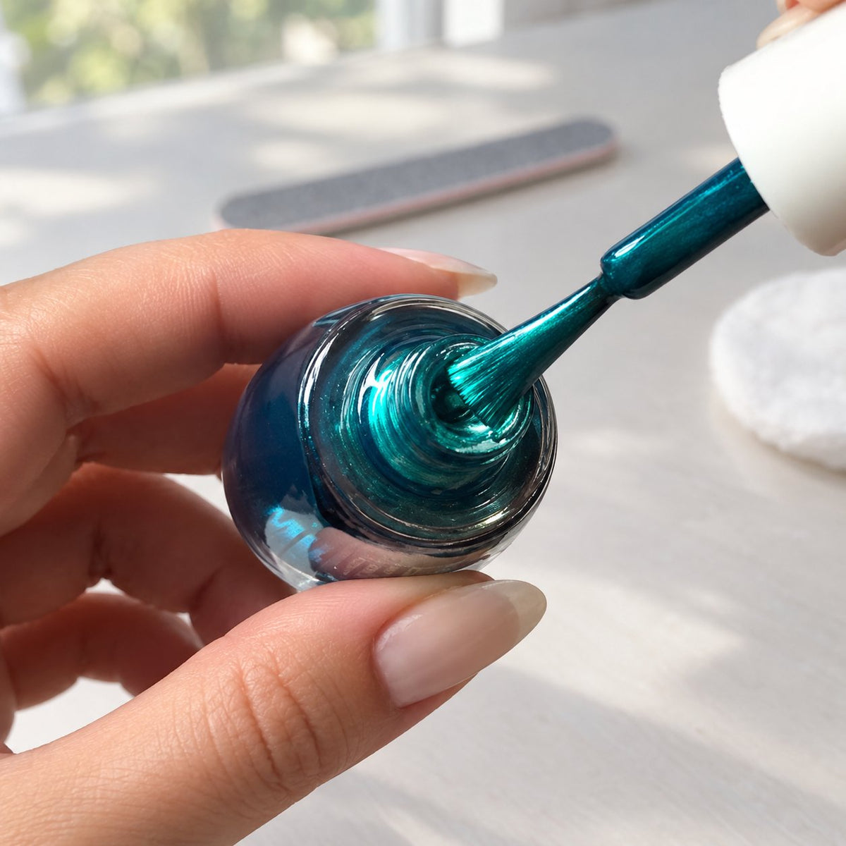 packshot — Metallisk neglelak med spejleffekt – krom-finish uden UV-lampe