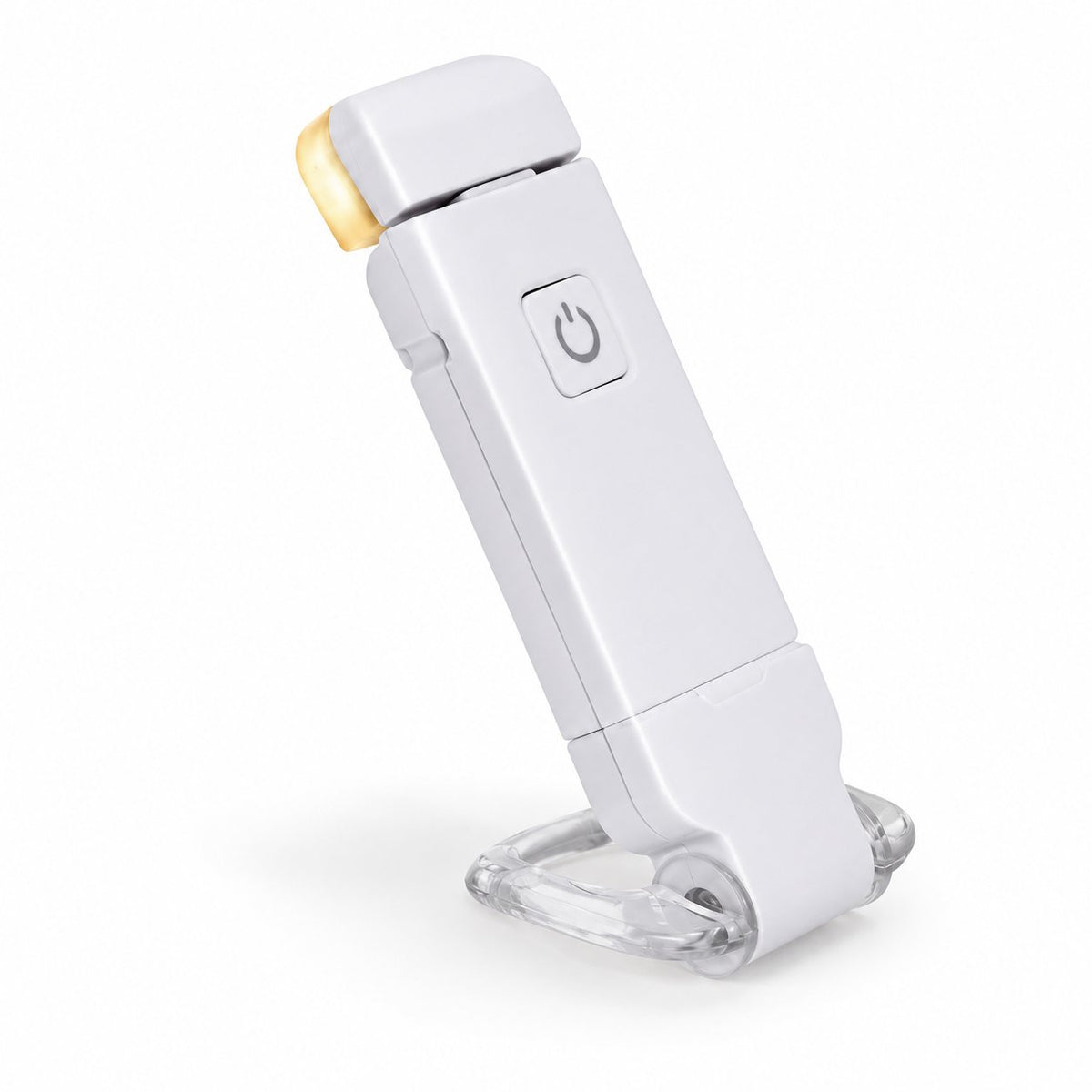 packshot — Læselampe til bøger med klips – 3 lysfarver og indbygget USB