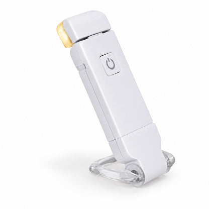 packshot — Læselampe til bøger med klips – 3 lysfarver og indbygget USB