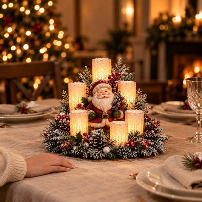 situation — Juledekoration med LED-lys – flammefri borddekoration til jul