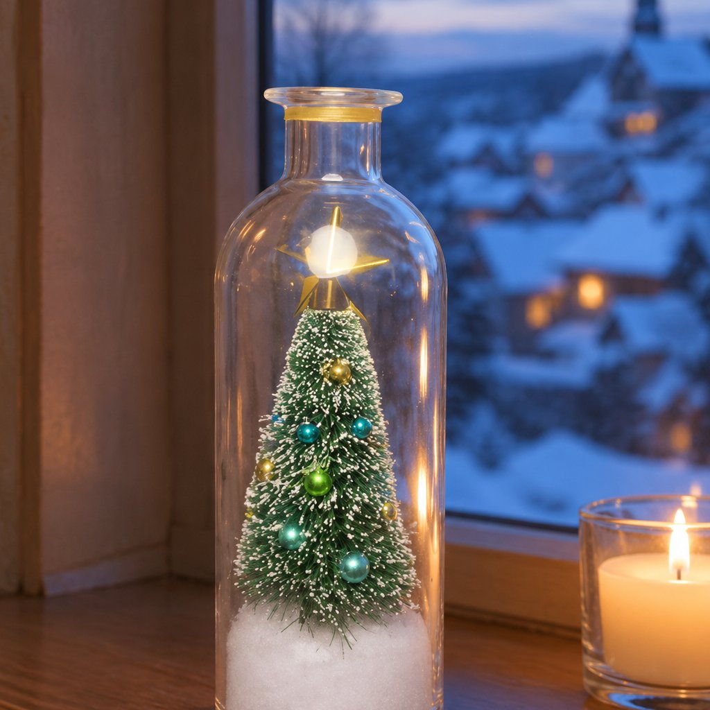 situation — StemmeMinde™ – Juleflaske med stemmeoptagelse og lys