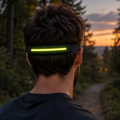 Genopladelig LED-pandelampe, 230° lysbånd