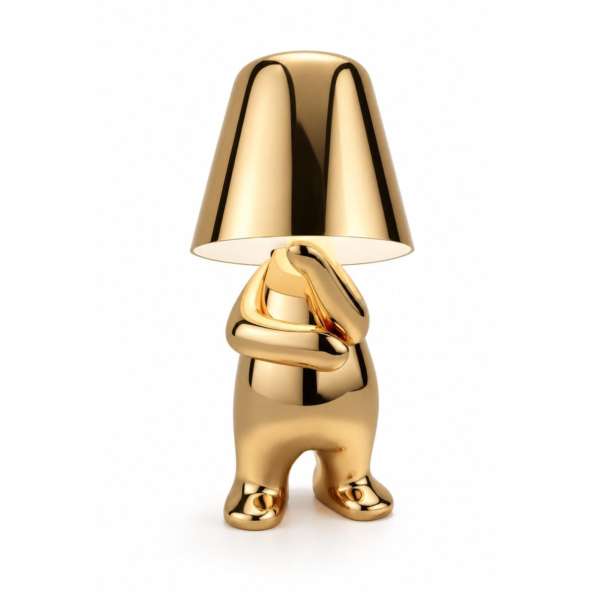 packshot — Guldfigur Bordlampe – Trådløs LED-skulptur med touch-betjening